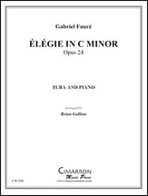 Elegie in c minor, op. 24 Tuba and Piano P.O.D. cover